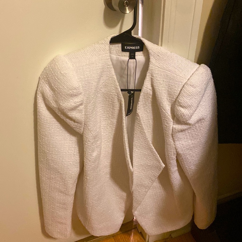 White blazer jacket